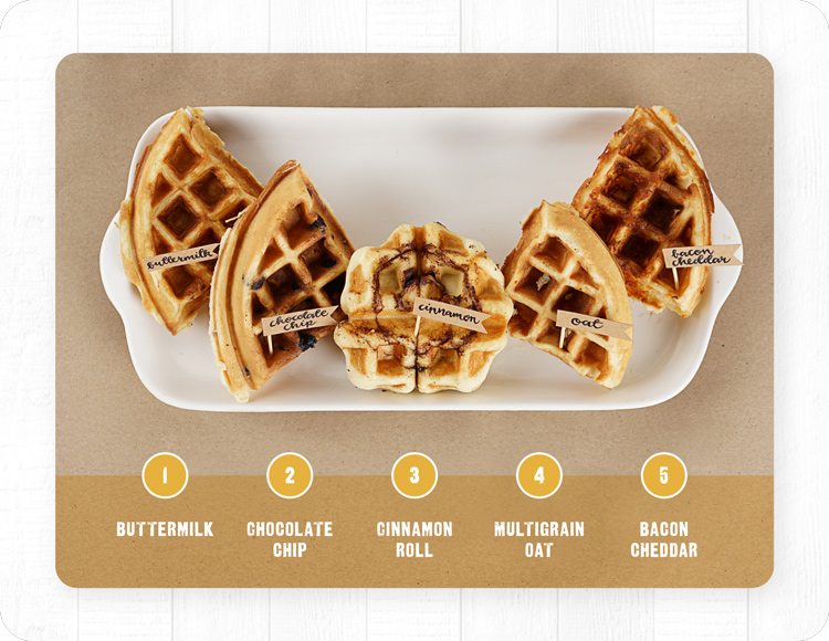 waffle bar waffle types